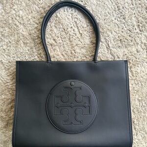 Tory Burch Black Tote with Embossed Logo